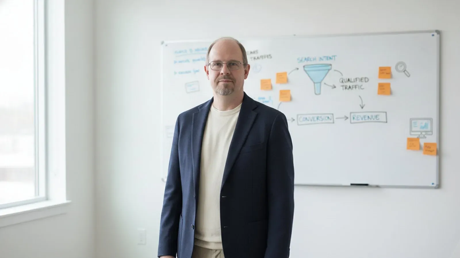 Ryan Borden mapping search intent through an SEO content funnel to qualified leads